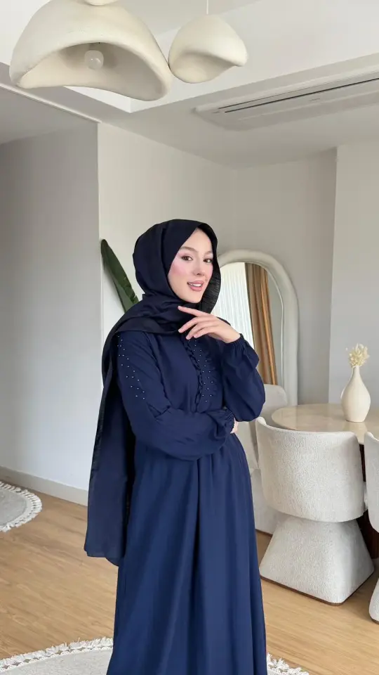 Yeni Sezon Derya Elbise Lacivert
