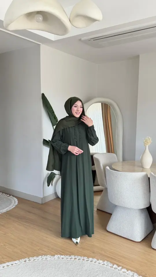 Yeni Sezon Derya Elbise Haki