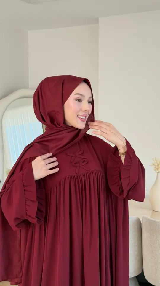 Yeni Sezon Esma Elbise Bordo