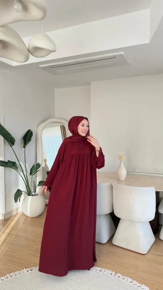 Yeni Sezon Esma Elbise Bordo