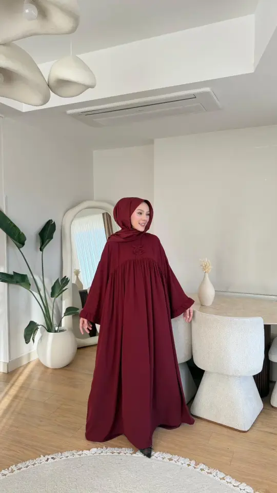 Yeni Sezon Esma Elbise Bordo