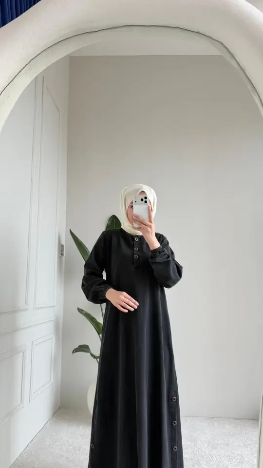 Yeni Sezon Naz Kot Elbise Siyah