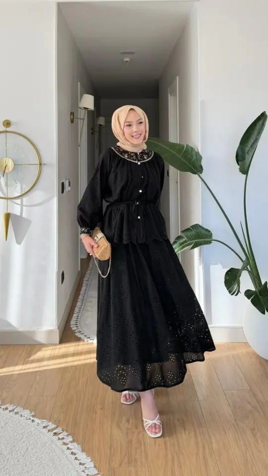 Yeni Sezon Angel Nakışlı Fisto Takım Astarlı Siyah