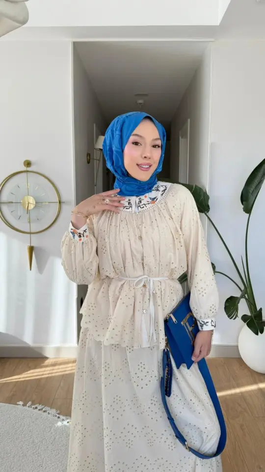 Yeni Sezon Angel Nakışlı Fisto Takım Astarlı Bej