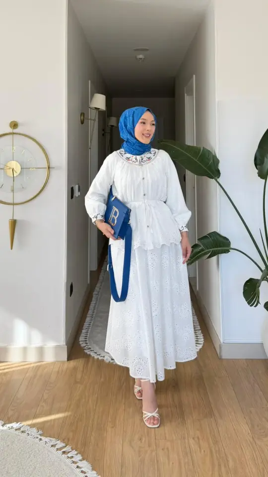 Yeni Sezon Angel Nakışlı Fisto Takım Astarlı Beyaz