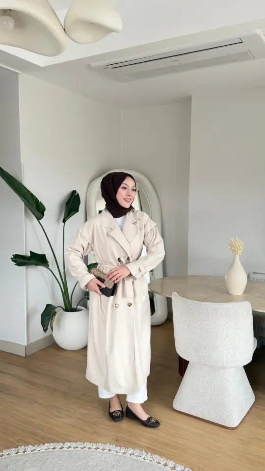 Yeni Sezon Serenay Trençkot Bej